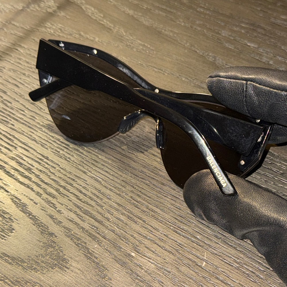 Balenciaga BB0004S 001 99MM Black Sunglasses - Unisex - Picture 6 of 10